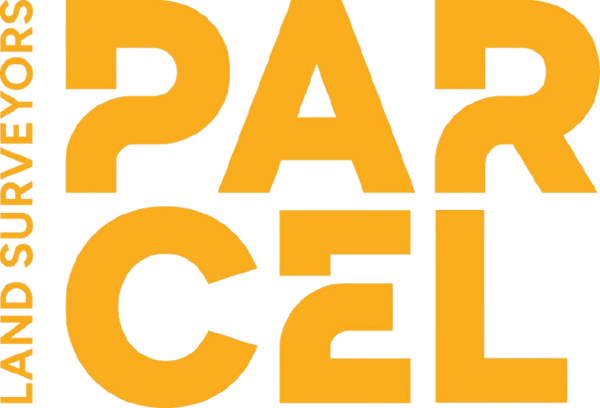 Parcel Land Surveyors logo - gold